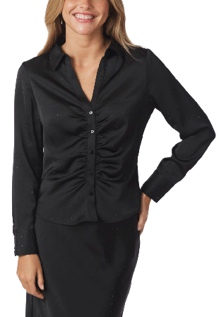 Neo Noir Christy Heavy Sateen Bedaz Shirt Skjortor Dam Svart 34