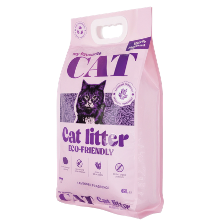 My favourite CAT - Eco-Friendly Cat Litter 6L - Lavender - Katt - Kattesand & kattestrø - Økologisk kattesand og kattestrø - ZOO.no
