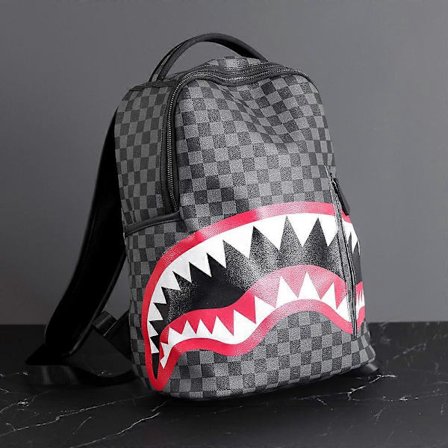 3D-tulostettu reppu, haikuvio, (Hai)