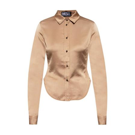 Diesel C-Kiki shirt , Beige , Dames , Maat: S