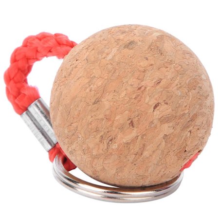 2 stk. flydende korknøglering trækugle nøglering flydende sejlbåd kano vandsportsudstyr tilbehør rødt reb