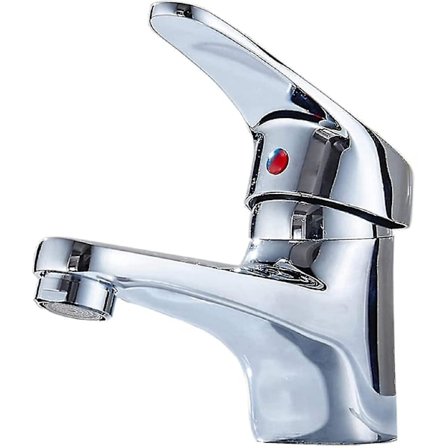 Allashanallinen hana Allashanallinen hana Kylpyhuoneen hana Kylmä ja kuuma hana Massiivinen messinki Kromattu Hana Pesuallas Kylpyhuoneen allashana 