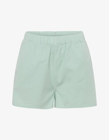 Women Organic Twill Shorts - Light Aqua - M