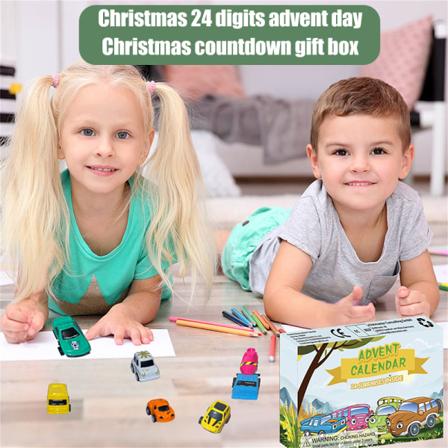 Jul Adventskalender Presentbox 24 Dagar Julnedräkningskalender Billeksaker för barn A