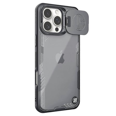 NILLKIN Iceblade Prop deksel til iPhone 16 Pro PC+TPU telefondeksel med linsebeskyttelse og støtte - Grønn