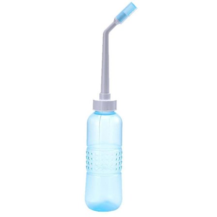 Bærbar håndholdt bidet-flaske med sprøytedyse for reiser og anal rensing