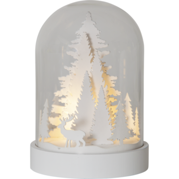 LED Lykt Kuppel Hvit 17,5 cm