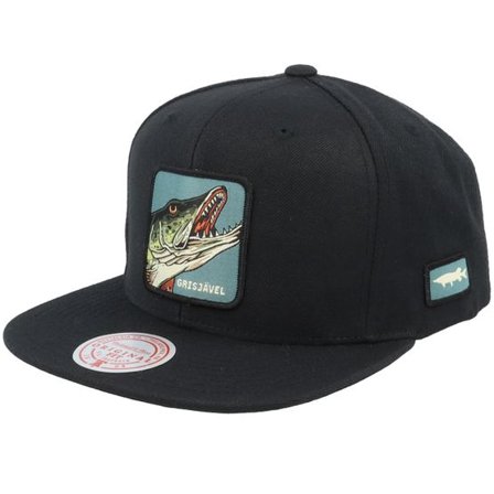 Skillfish - Svart snapback Keps - Grisjävel Patch Black Snapback @ Hatstore