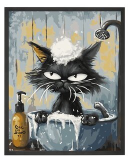 Paint By Numbers Dusjetid - WizardiArt