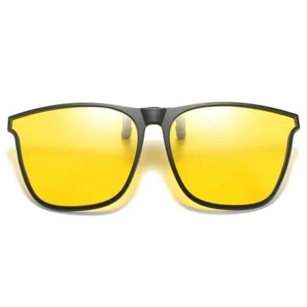 Klipp -på solbriller - festet til eksisterende briller - NightVision Yellow