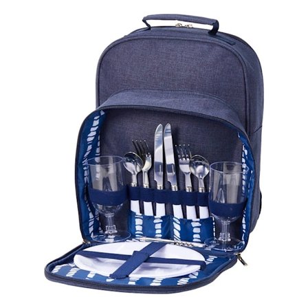 Picknickryggsäck Peri för 2 personer Blå