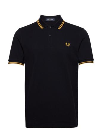 Twin Tipped Fp Shirt Polos Short-sleeved Blå Fred Perry