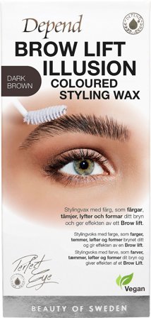 Depend Perfect Eye Brow Lift Illusion Styling Wax D. Brown, Makeup, Øjne, Øjenbryn