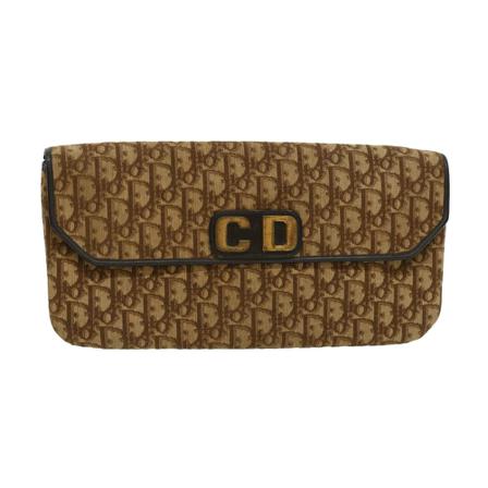 Dior Vintage Pre-owned Clutch brun, Dam Vintage Väskor, Dam, Storlek: ONE SIZE