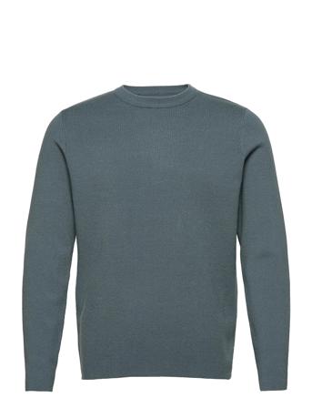 Gunan Crew Neck 10490 Neulepaita Pyöreä Kaula-aukko Sininen Samsøe Samsøe