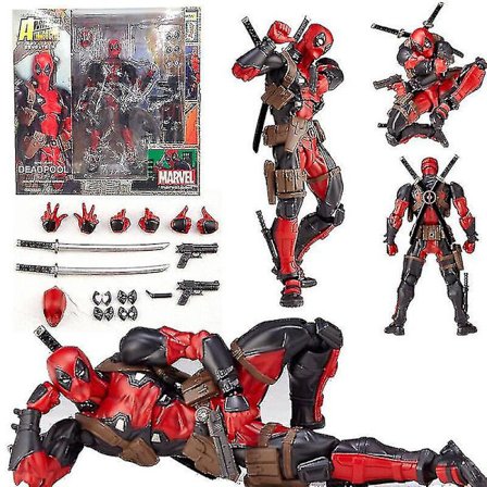 Legends X-men No.001 Deadpool Action Figure Amazing Revoltech Kaiyodo Toy Db