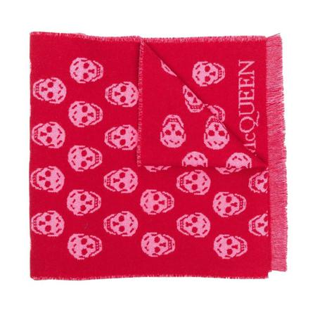 Alexander Mcqueen - Sjalar - Röd - Dam - Storlek: One Size, Dam, Storlek: ONE SIZE