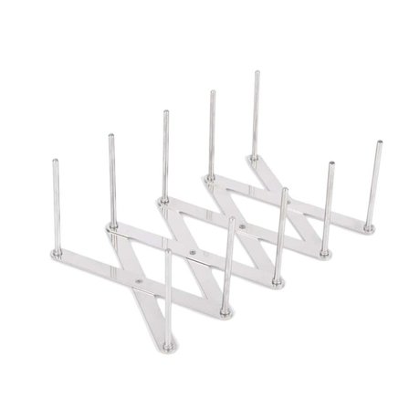 Justerbare grytelokkorganisatorer, oppvaskstativ for multifunksjonell oppbevaring, robust stativ i rustfritt stål for gryter og lokk, 