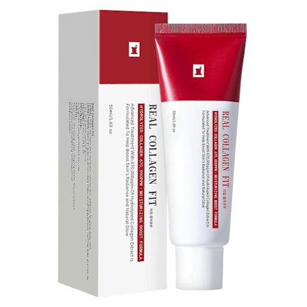 Real Collagen Fit Peelable Maske - Fugtgivende kollagenmaske for elasticitet, hydrering og glød