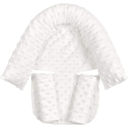 Supermjukt Bubble Fleece Baby Nackstöd Vit