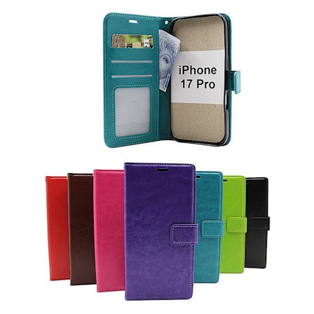 Crazy Horse iPhone 17 Pro Plånboksfodral