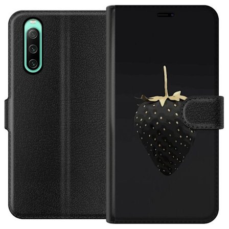 Kompatibelt Lommeboketui til Sony Sony Xperia 10 IV Luksuriøs Jordbær