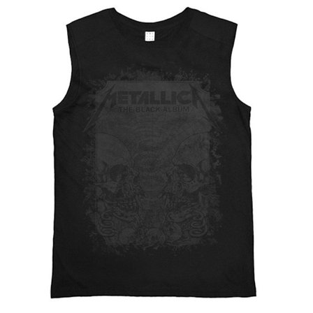 Amplified Mens Metallica The Black Album Sleeveless T-Shirt S B