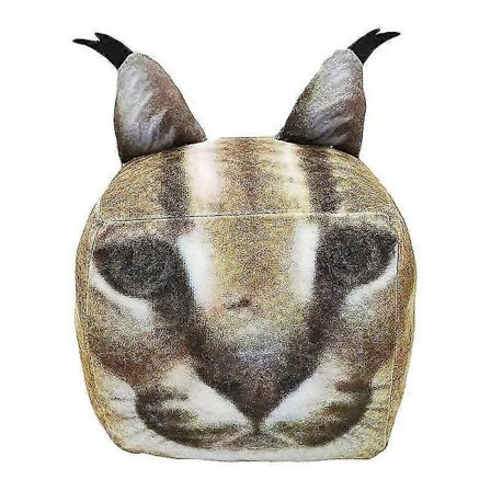 Floppa Plyslegetøj Sød Tegneserie Kat Plys Kubus Firkantede Udstoppede Dyr Dukker Til Børn Og Ven Fødselsdagsgave [DB]