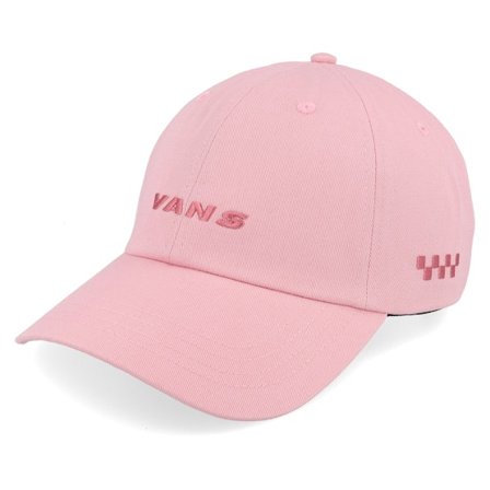 Vans - Rosa unconstructed Keps - Check Side Curved Bill Jockey Pink Dawn Dad Cap @ Hatstore