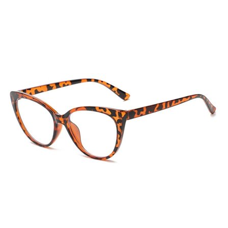 Anti-Blue Light Glasögon Runda Glasögon LEOPARD PRINT LEOPARD