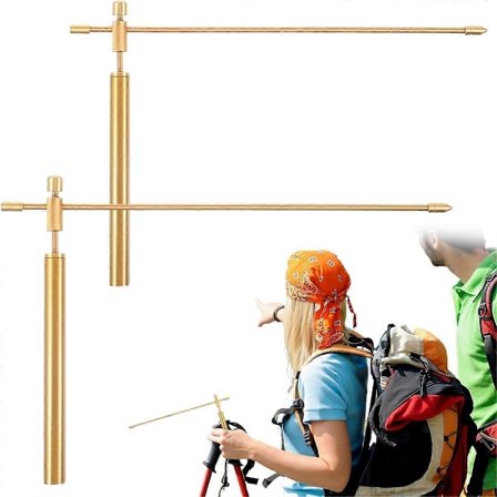 Dowsing Stænger Kobber 1 Par Glat Rotation Divinationsstænger Massiv Kobber Stænger Dowsing Stænger Spirituel wi