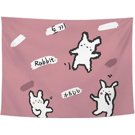 Söt Tecknad Vägghängd Gobeläng Bakgrundsduk Bordsduk Barn Vardagsrum Sovrum Sovsal Heminredning Gobelänger för Väggdekoration