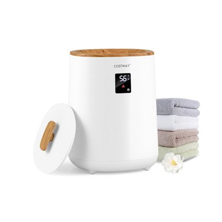 Håndklædetørrer med LED-display, 18L kapacitet, hvid