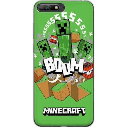 Kompatibel Mobilcover til Huawei Huawei Y6 (2018) Minecraft Boom