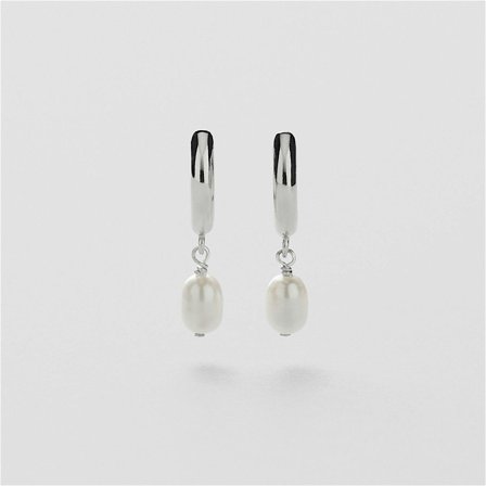 Mini Pearl Hoops