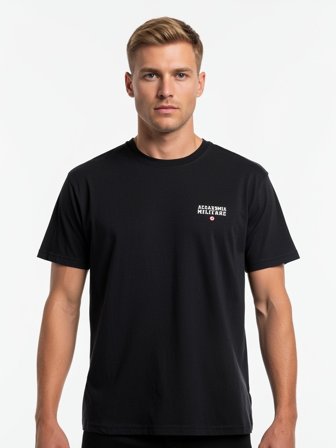 Accademia Militare T-shirt Maniche Corte Uomo Nero