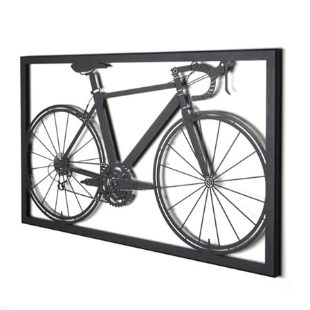Metall sykkel ornament vegg hengende silhuetter håndlaget wal