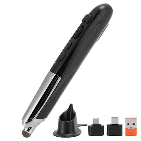 Optisk Pen Mus Til Laptop, 3-Hastighedsjustering Med 2.4G Teknologi Lav Latency Trådløs Forbindelse Ergonomisk Designet Mus Pen Kompatibel Med