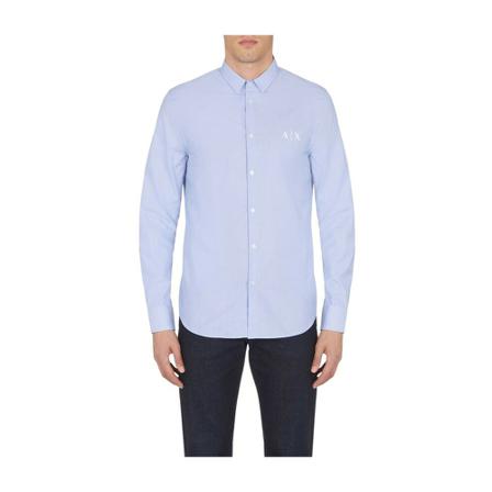 Armani Exchange, Formal Shirts Blauw, Heren, Maat:L