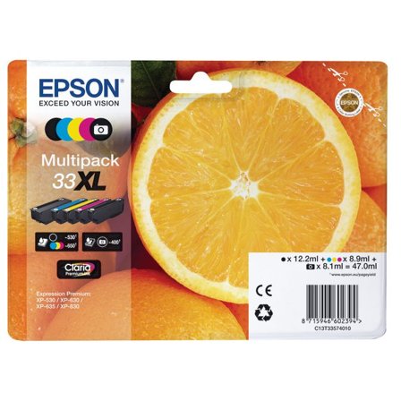 EPSON Bläckpatron C13T33574010 svart 5/fp - Lyreco - Toner och bläck - Bläckpatroner - Bläckpatroner Epson
