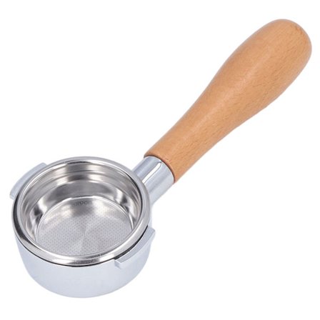 Bottenlöst portafilter Ultrafine Filtration Professionell portafilterhållare med handtag i rostfritt stål för Expobar58 Beech A