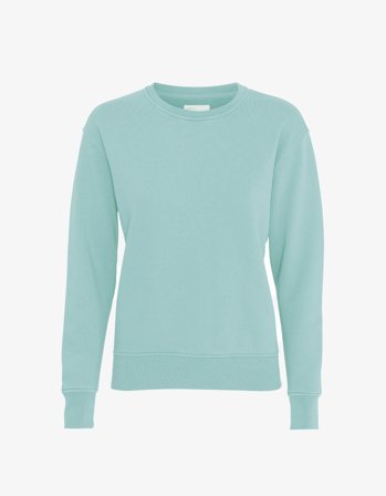 Women Classic Organic Crew - Teal Blue - XL