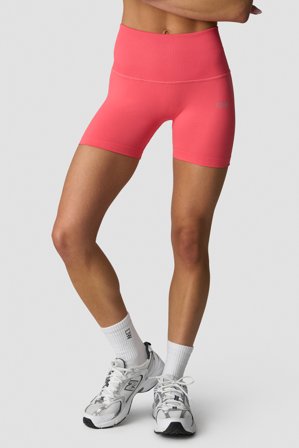 ICANIWILL - Define Seamless Pocket Shorts Wmn Dark Pink Peach - Damer - Træningstøj fra ICIW