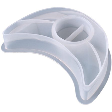 DIY-kristalli epoksihartsimuotti Kuun muotoinen kynttilänjalusta Koristelaatikko Silikonihartsimuotti