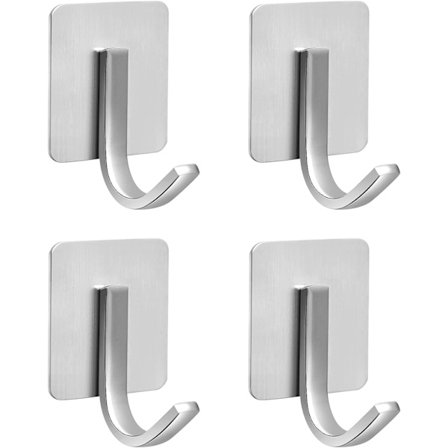 Selvklæbende kroge, rustfrit stål selvklæbende frakkekroge Hou