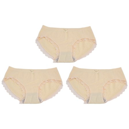 Dame Bomulds Komfortable Mid Rise Sexede Blonde Trusser Bubble Trusser