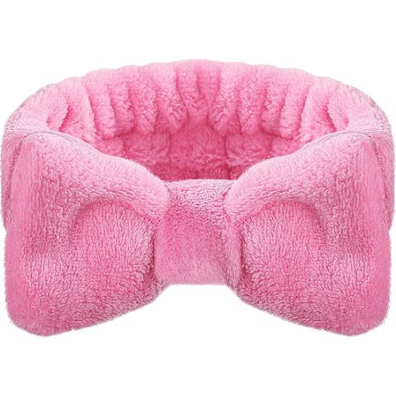 Knyta Hårband Mjuk Makeup Hårband Korall Fleece Hårband Ansikte