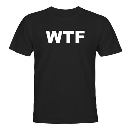 WTF - T-PAITA - MIESTEN Svart - 5XL