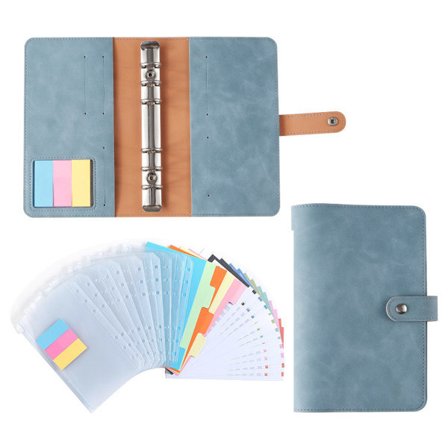 A6 Budget Binder Planner Penge til at spare til budgettering Klar kontantbudgetorganisator Retro grøn - 1