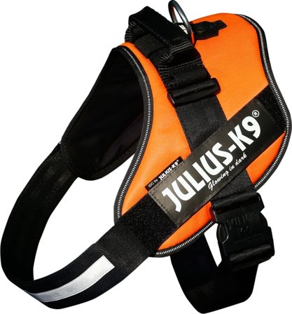 Julius-K9 Idc Harness UV Size 0 Dog Harnesses & Dog Collars Orange Size 0